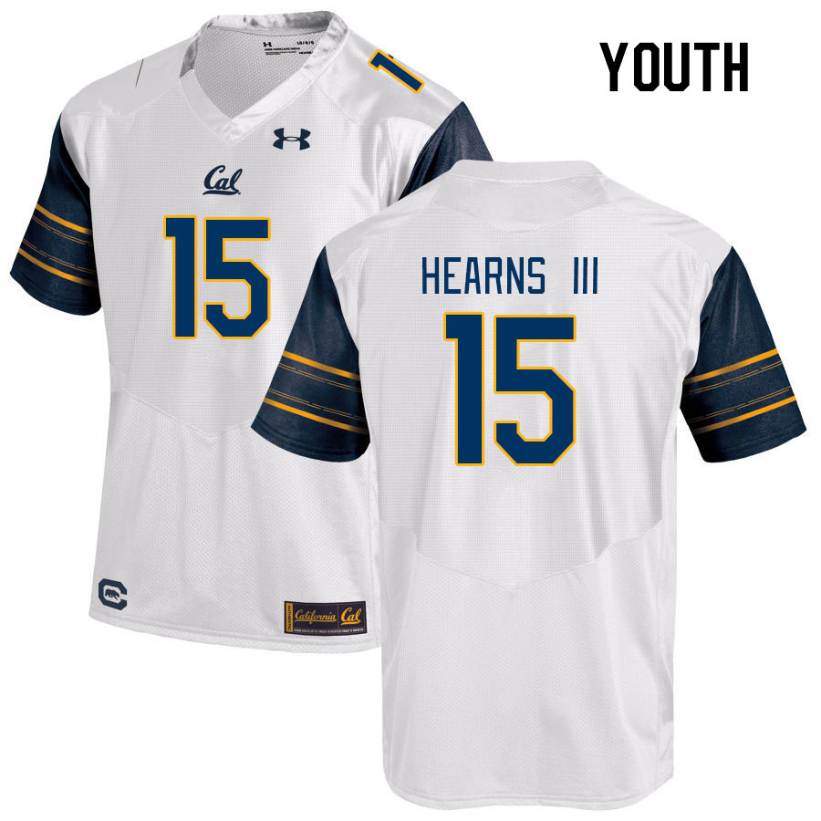 Youth #15 Lu-Magia Hearns III California Golden Bears College Football Jerseys Stitched Sale-White